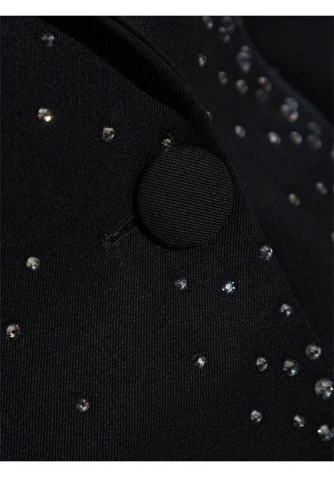 Black crystal-embellished blazer The attico - women THE ATTICO | 250WCG00061WWW046TS100